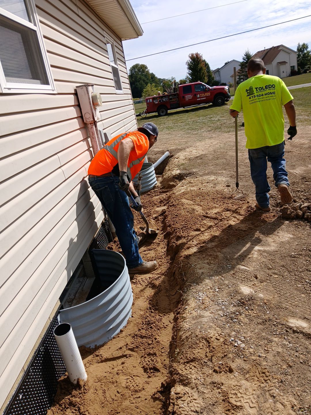 Exterior Waterproofing & Embedded Fiber Reinforcements by Toledo Basement Repair