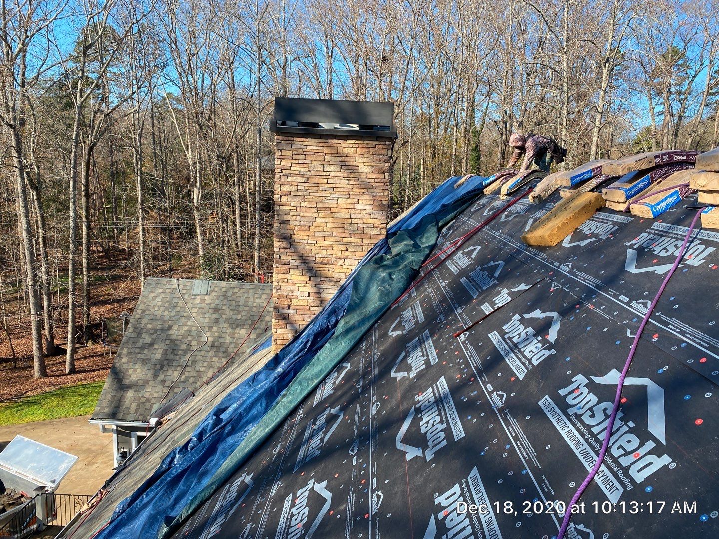 Residential Roofing Installation in Spartanburg, SC using Ceartainteed Landmark Architectural Shingles by Property Assessment