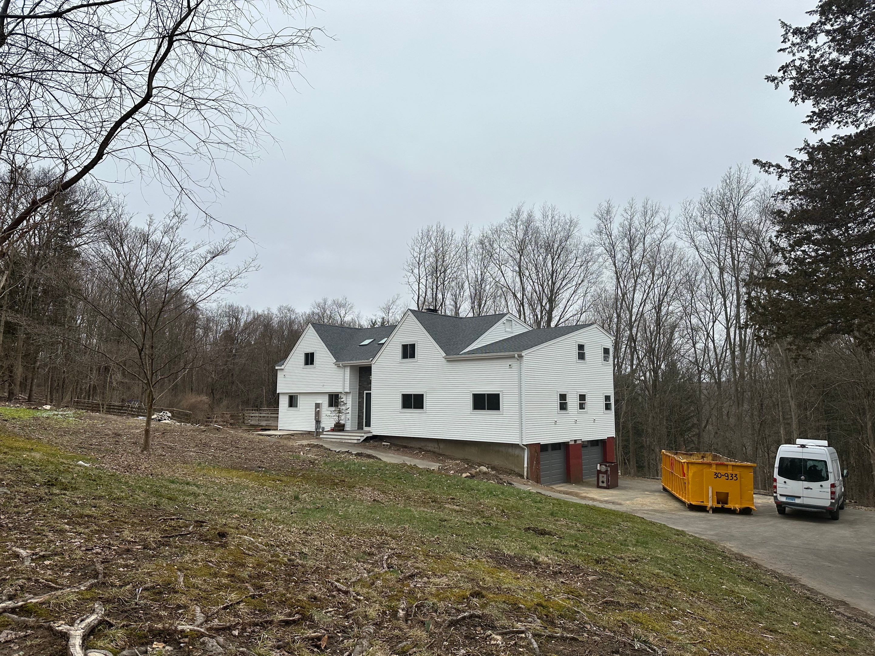Residential Roofing Installation using Owens Corning TruDefinition Duration AR - Estate Gray & White Double 4 Siding by A Plus Exterior
