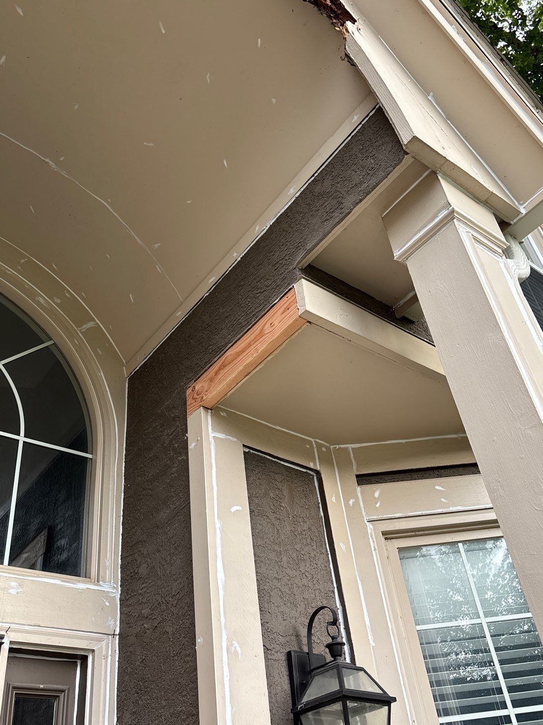 Exterior Painting and Wood Rot Repair for Overland Park Residence by Cougar Painting
