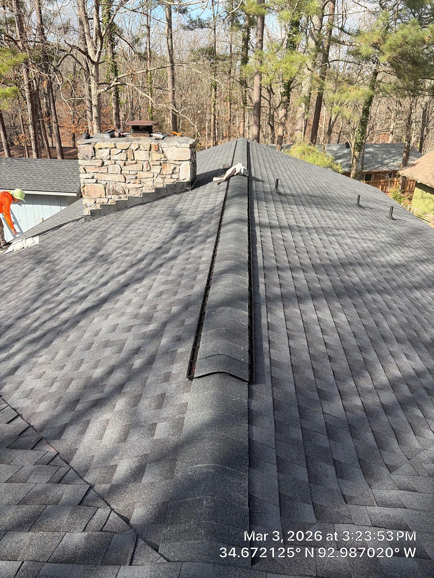 GAF Timberline HDZ Shingle Roof Replacement in Hot Springs Village by Temple Roofing and Exteriors