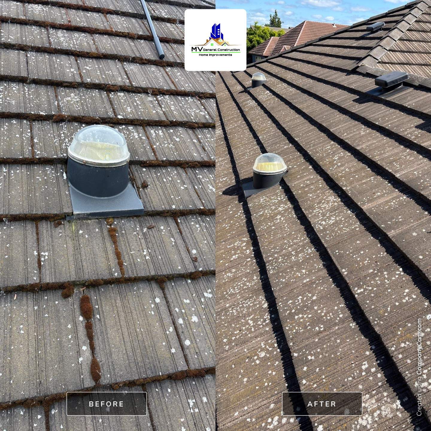 3350 - Roof Mold Cleaning & Fascia Repair by MV General Construction, LLC