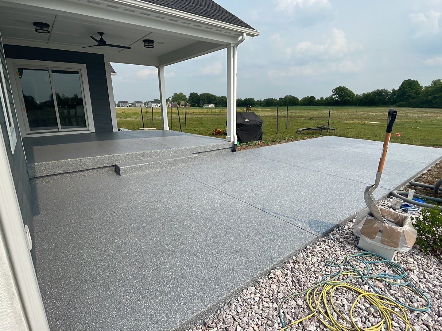 Garage, Barn and Patio Floor using Granite by Your1DayFloor.com