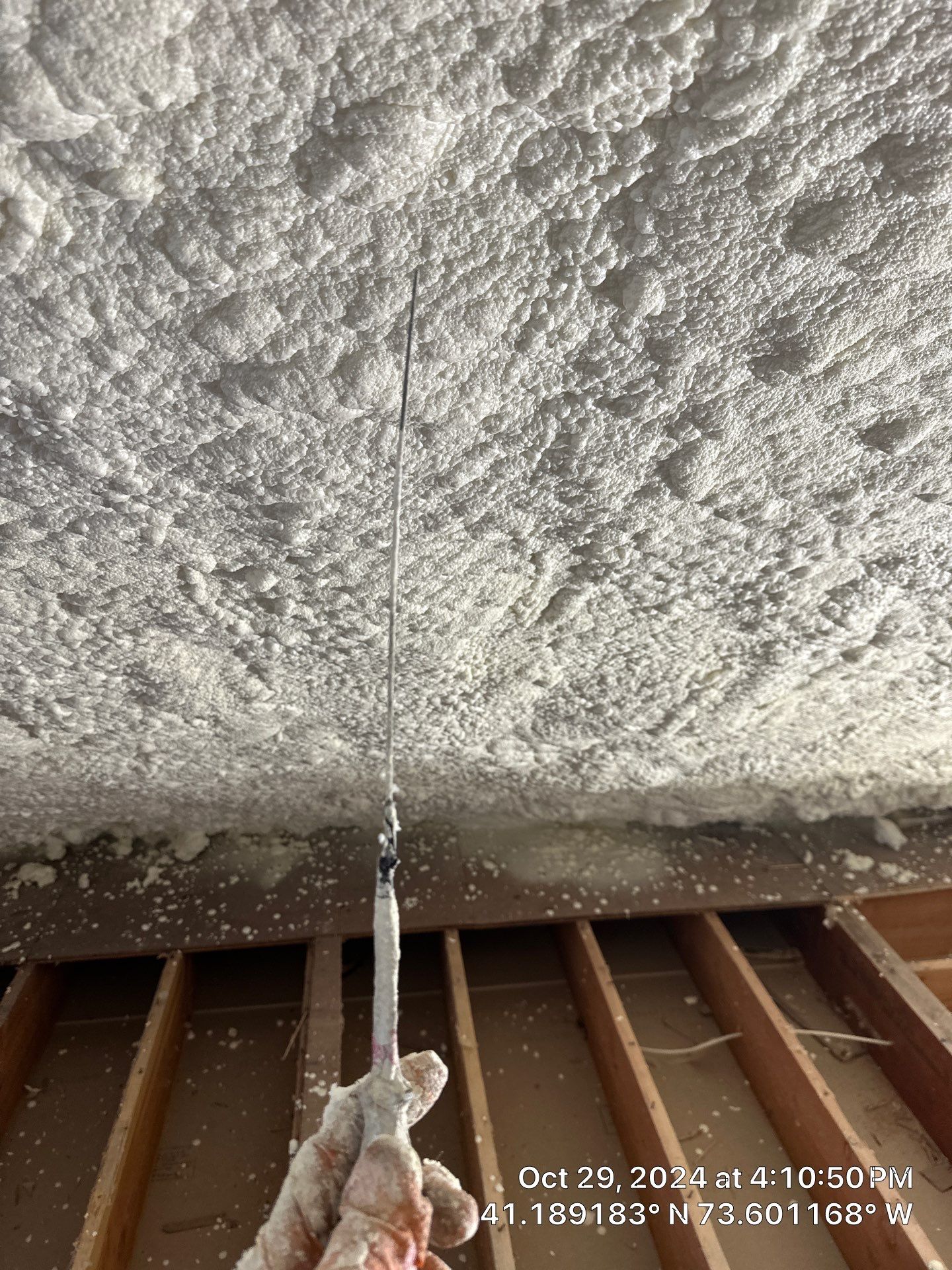 Attic Insulation using open cell spray foam by NYS Foam & Energy