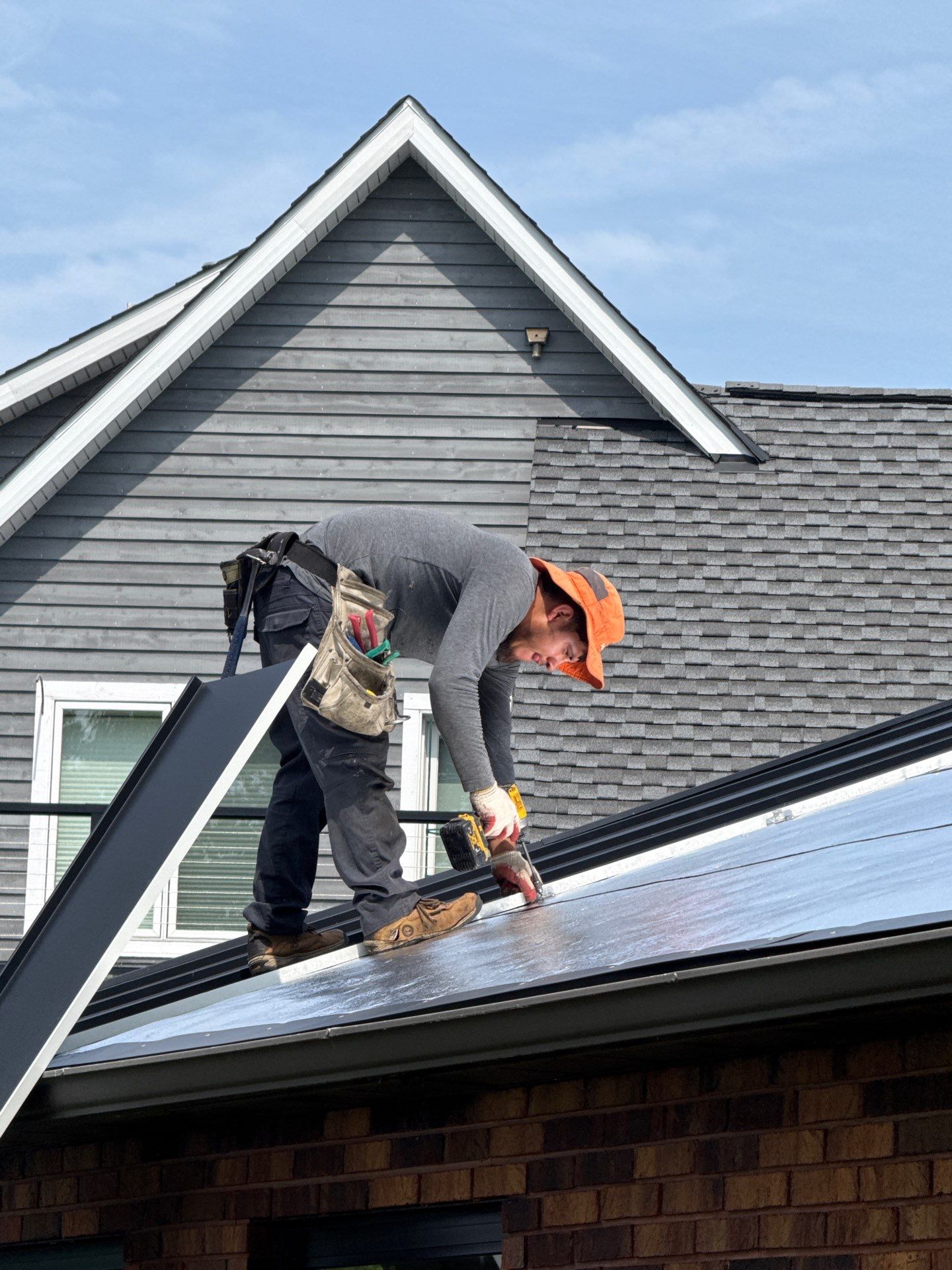 Residential Roofing Installation using Standing Seam Metal Roof | Mechanically Fastened | 24 Gauge by Matter Construction, LLC