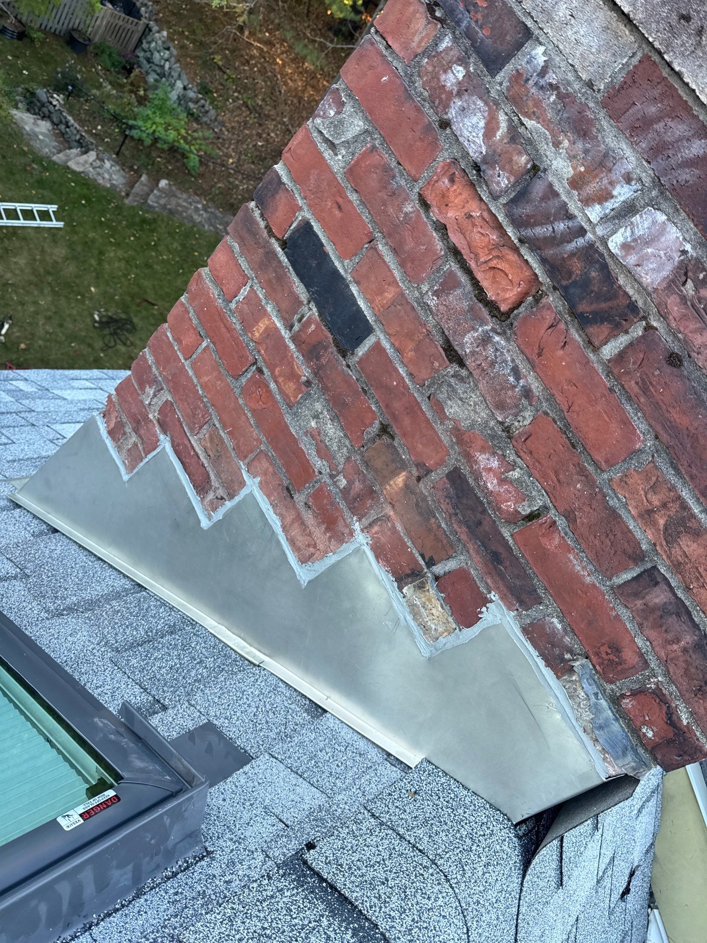 Full Roof & Porch EPDM Replacement with Skylight and Chimney Repairs by Mighty Dog Roofing of Greater Middlesex County