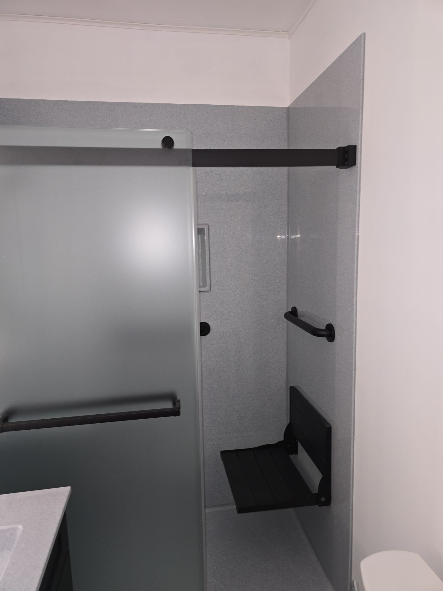 Small bathroom remodel with class! by The Shower Company