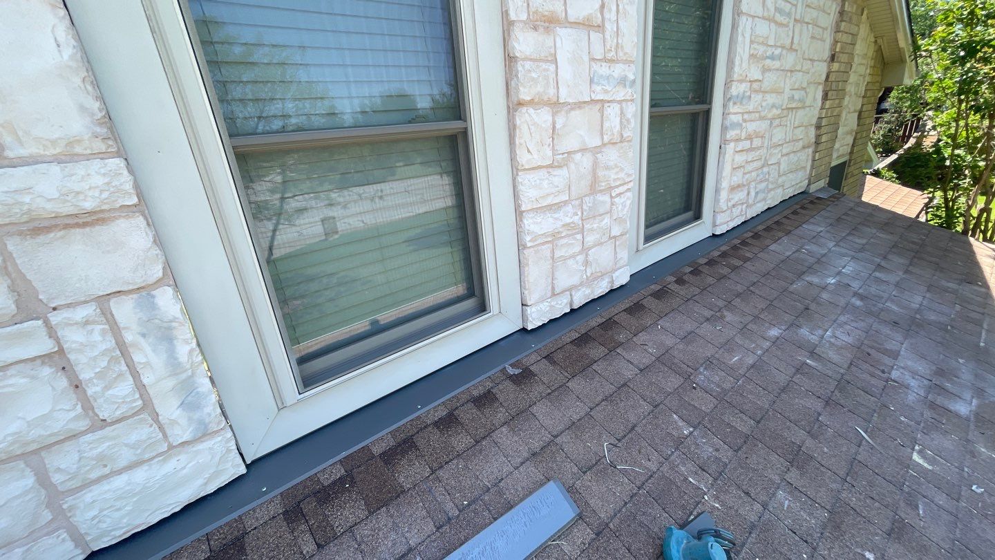 Leak Repair over Master Bedroom and Bathroom by Tex-Line Roofing