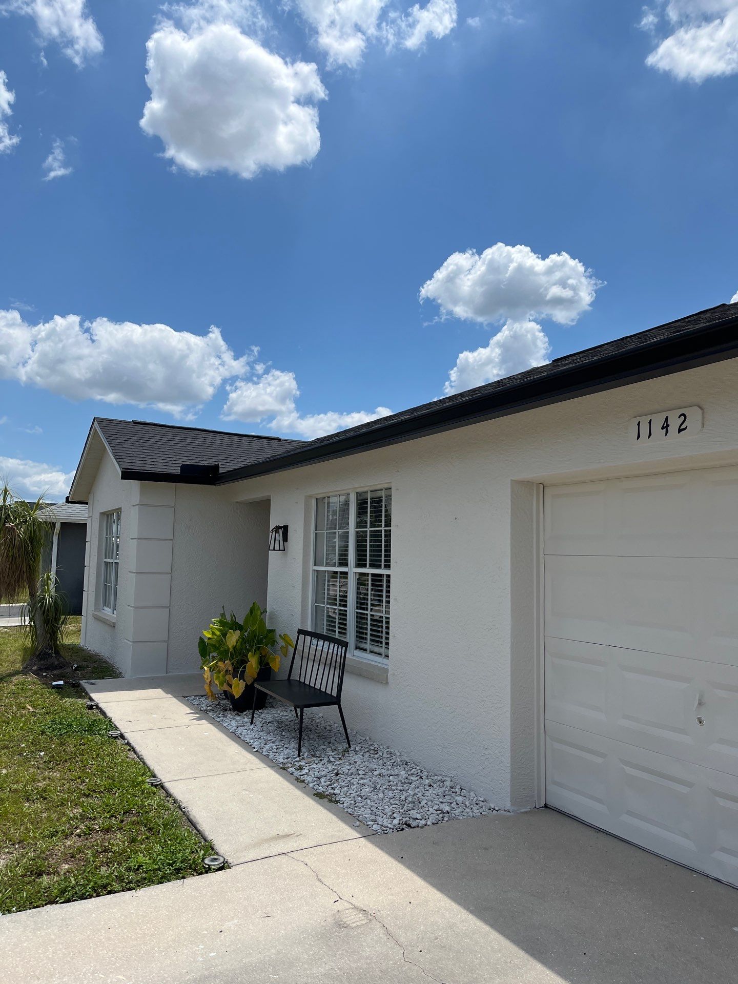 Black Seamless Gutters and Downspouts in Fort Myers FL by Gutter Professors