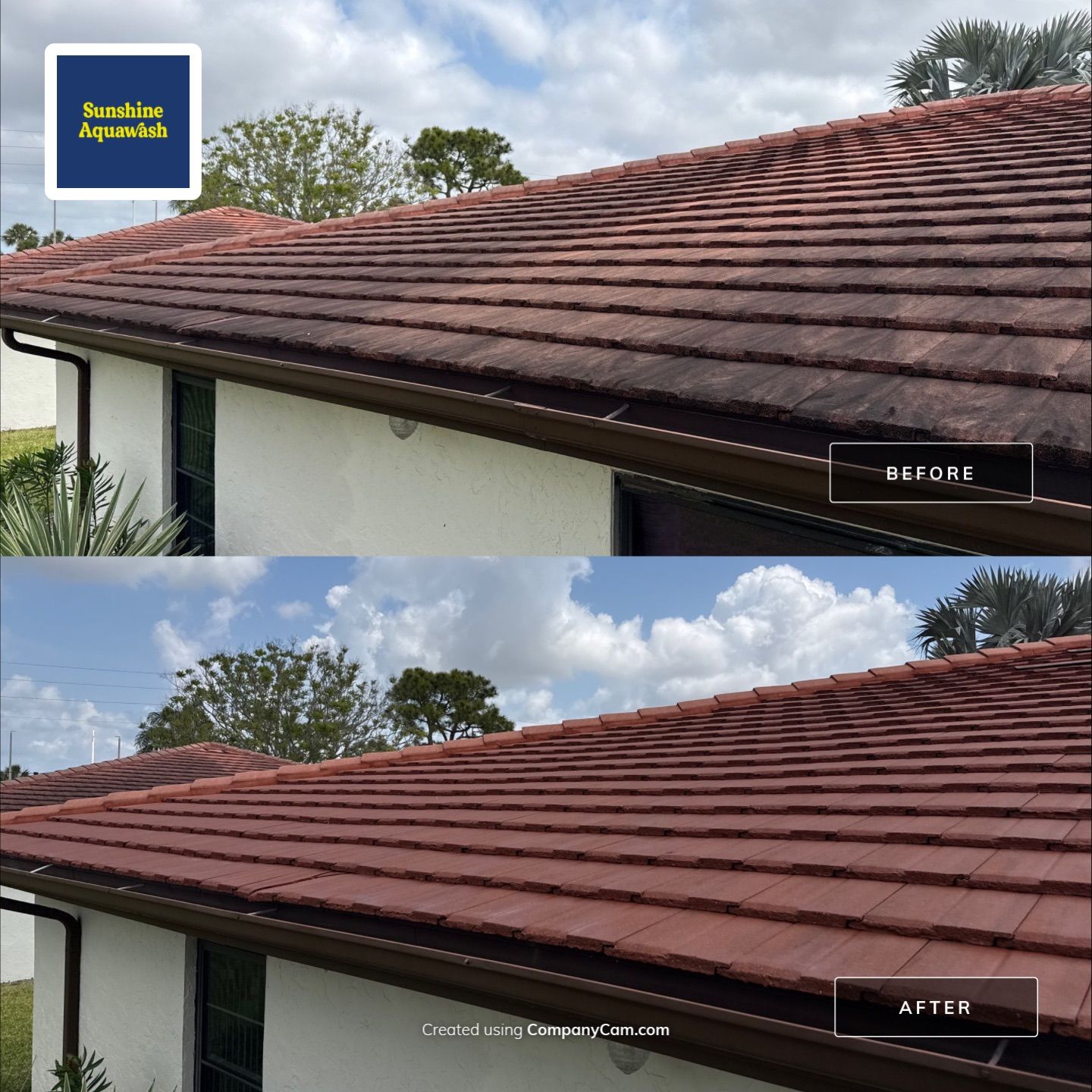 Tile Roof Cleaning – Vivenda at Bradenton I (Same-Day Service & Facebook Review) by Sunshine AquaWash