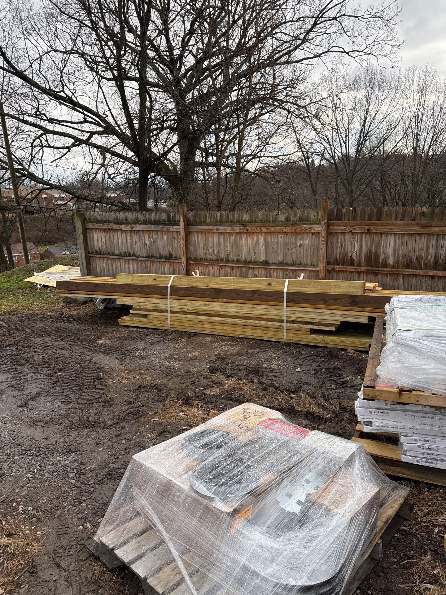 Deck and door by Cousins Roofing Siding & Decks