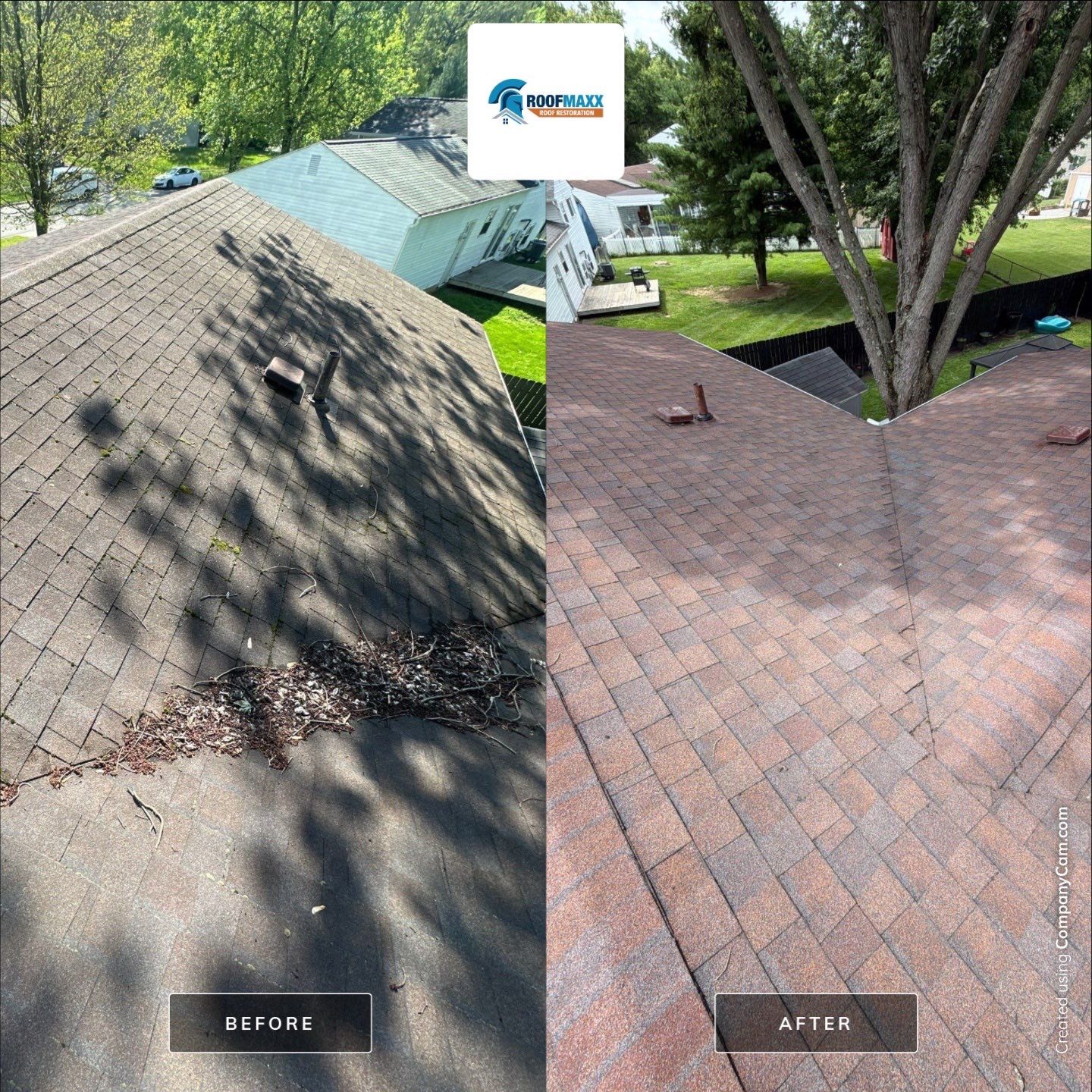 Condo Reference Before and Afters by Roof Maxx of Columbus, OH