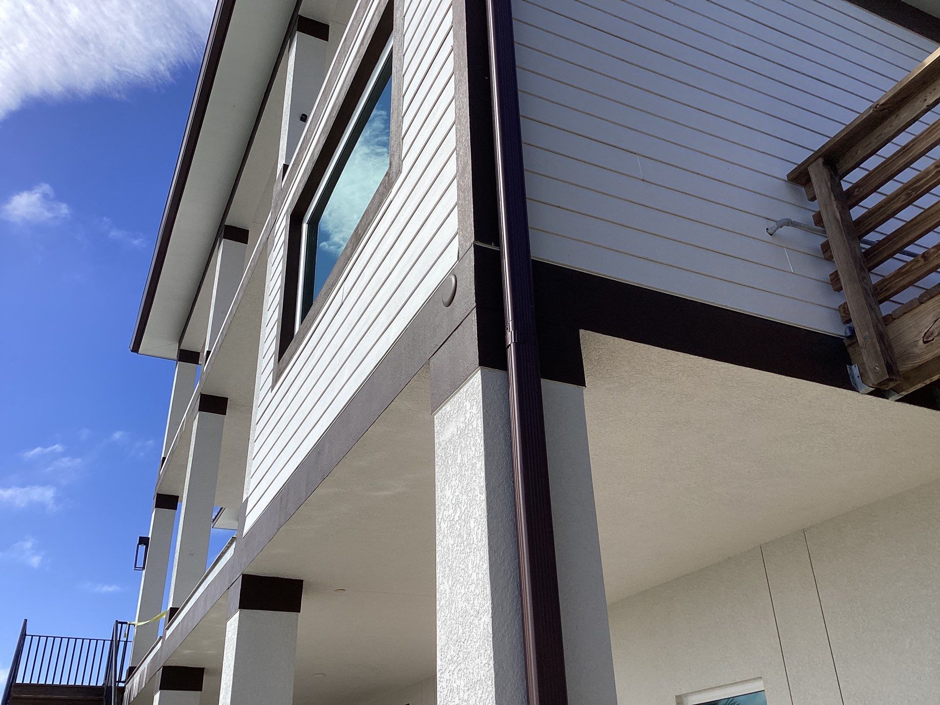 Brown Gutter Installation in Sanibel FL by Gutter Professors