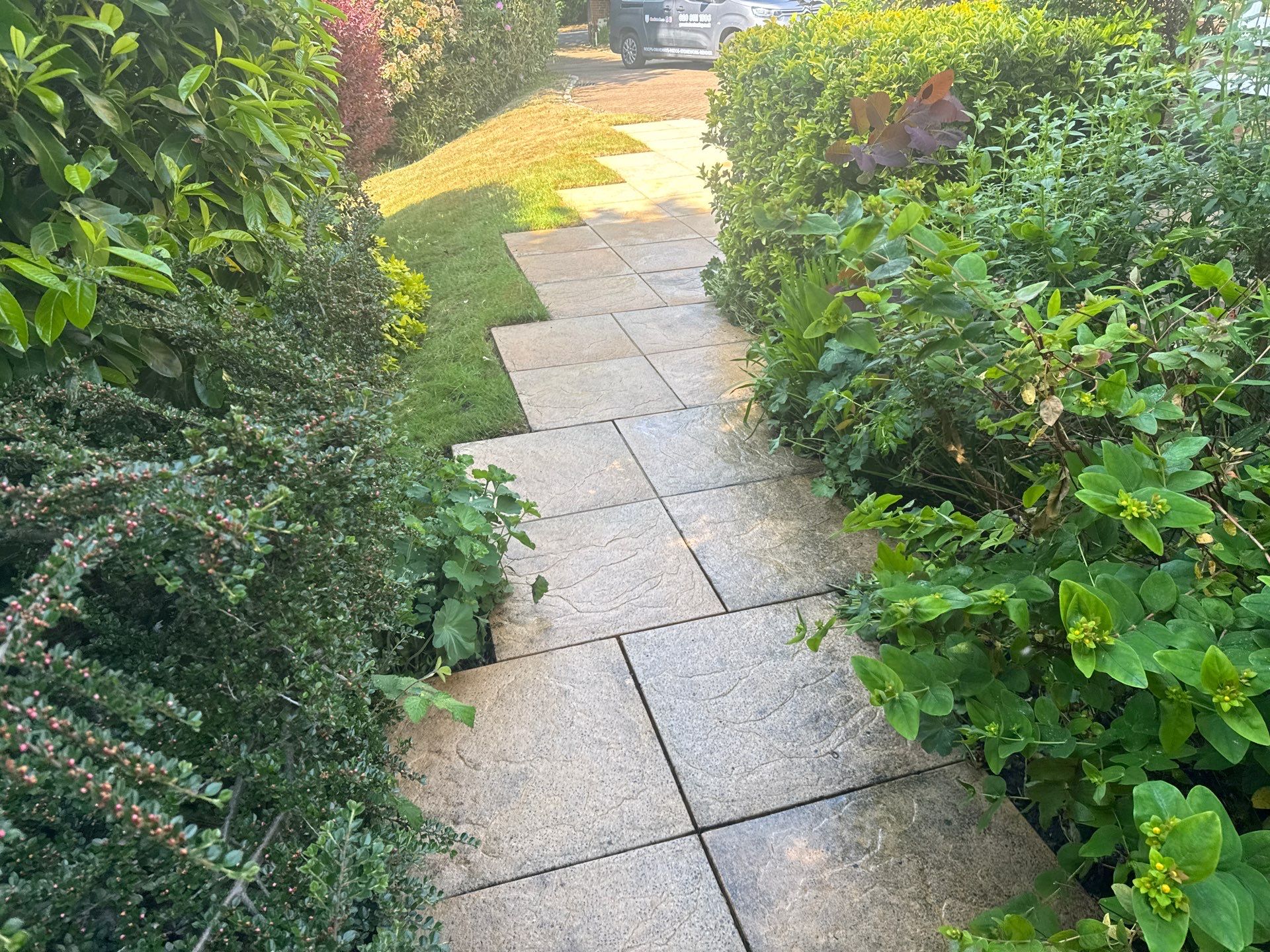 Patio Clean using 18inch Whirlaway FSC by Ges Exterior Cleaning ltd