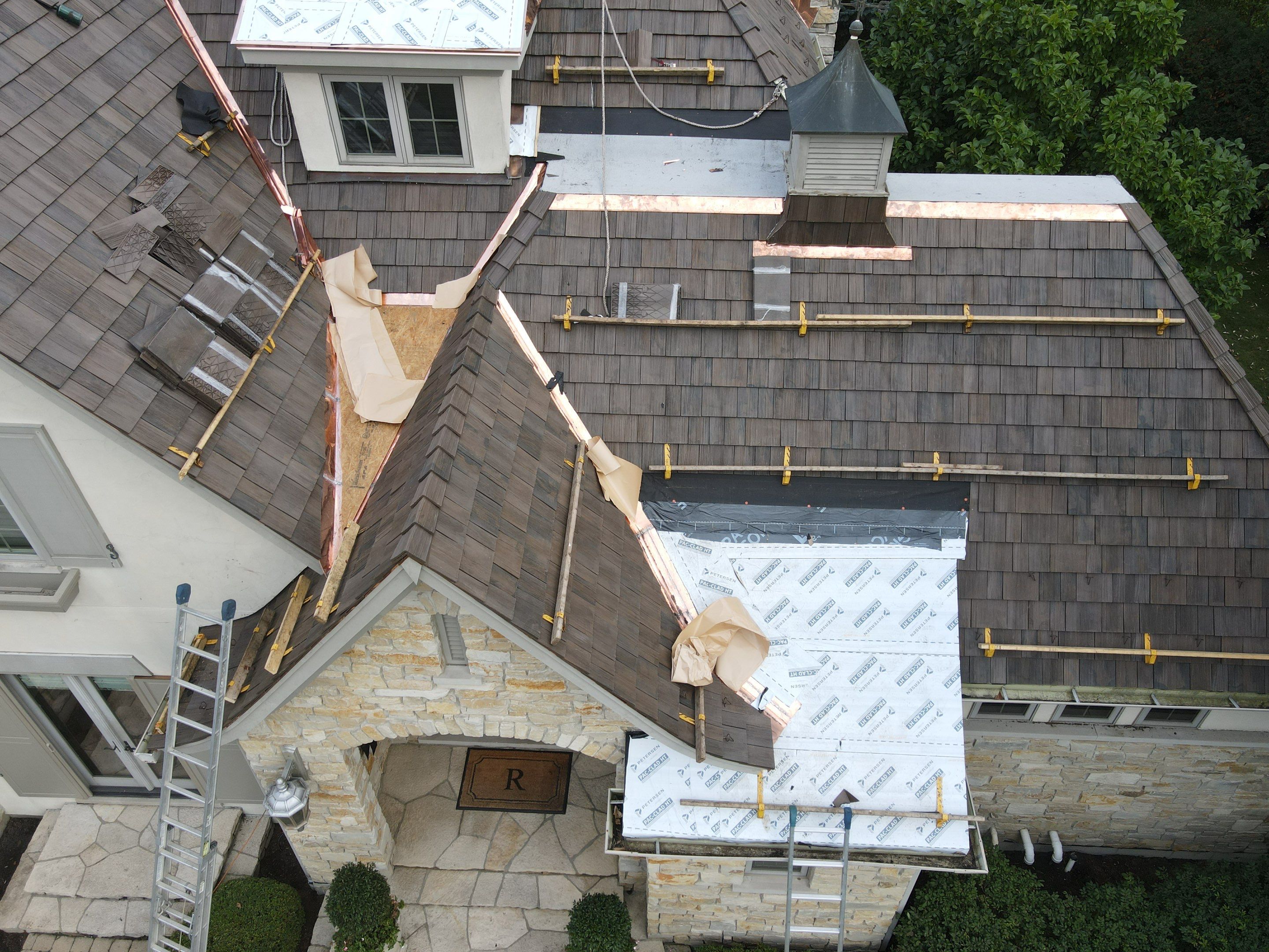 Project in Libertyville by CRC Cedar Roofing Company