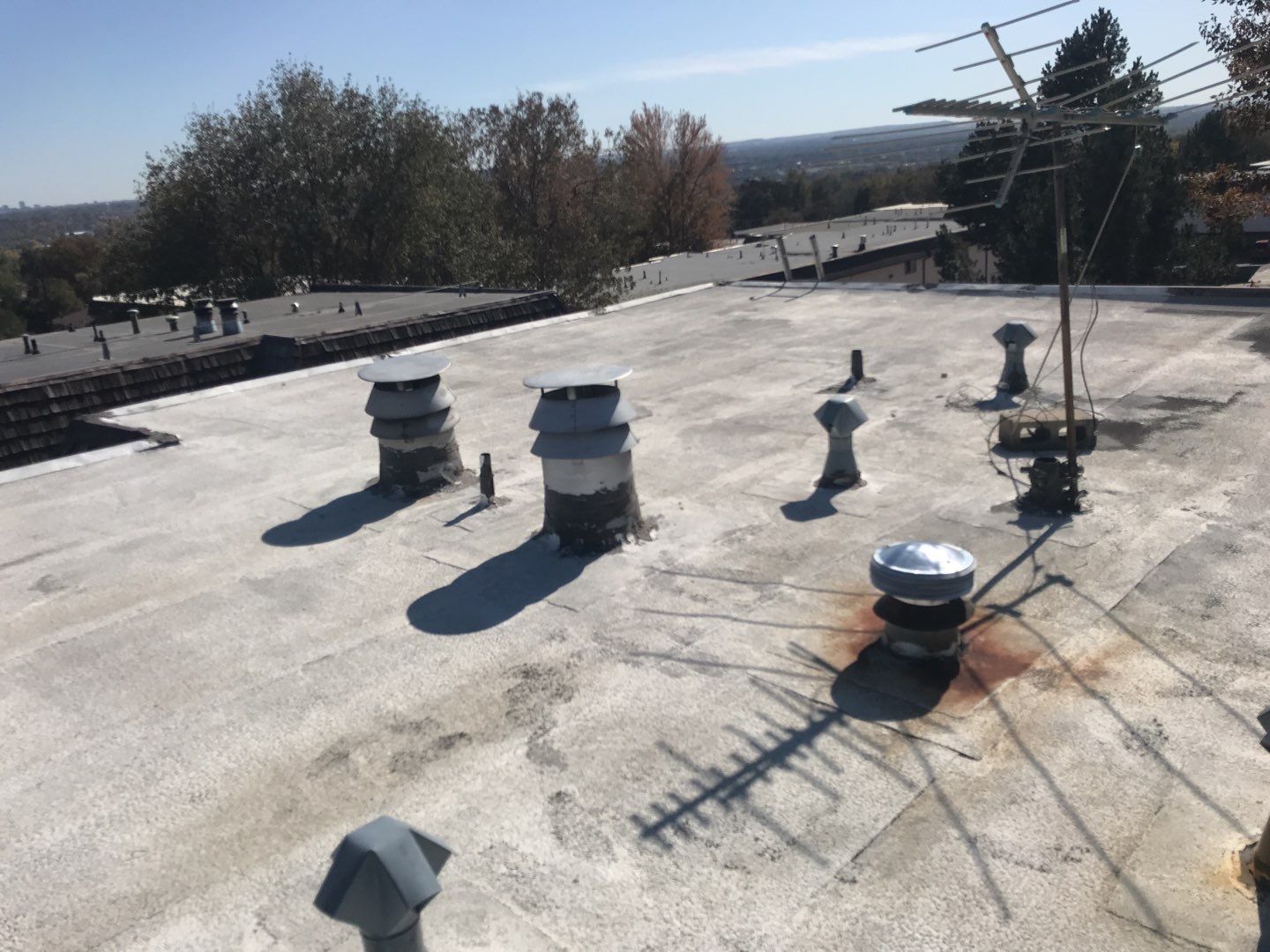 Commercial Roofing Installation using Gaco Silicone Coating  by A to Z Roofing