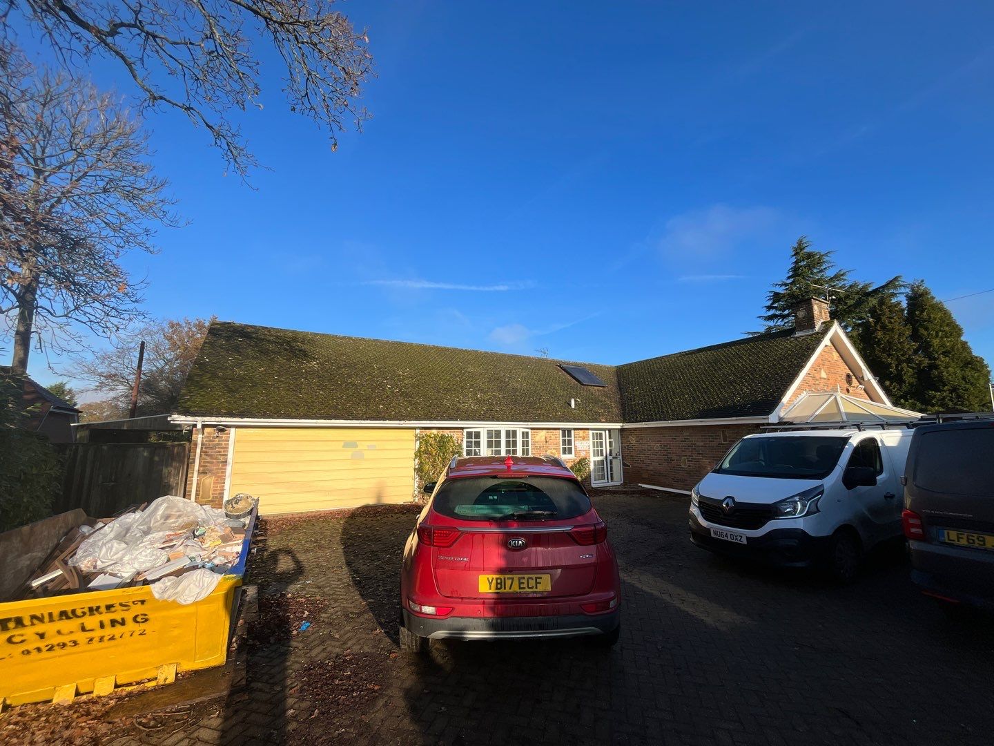 Roof Clean  - Moss Removal - Gutter Clean using Honda 15lpm Low Pressure Washing Machine by Ges Exterior Cleaning ltd