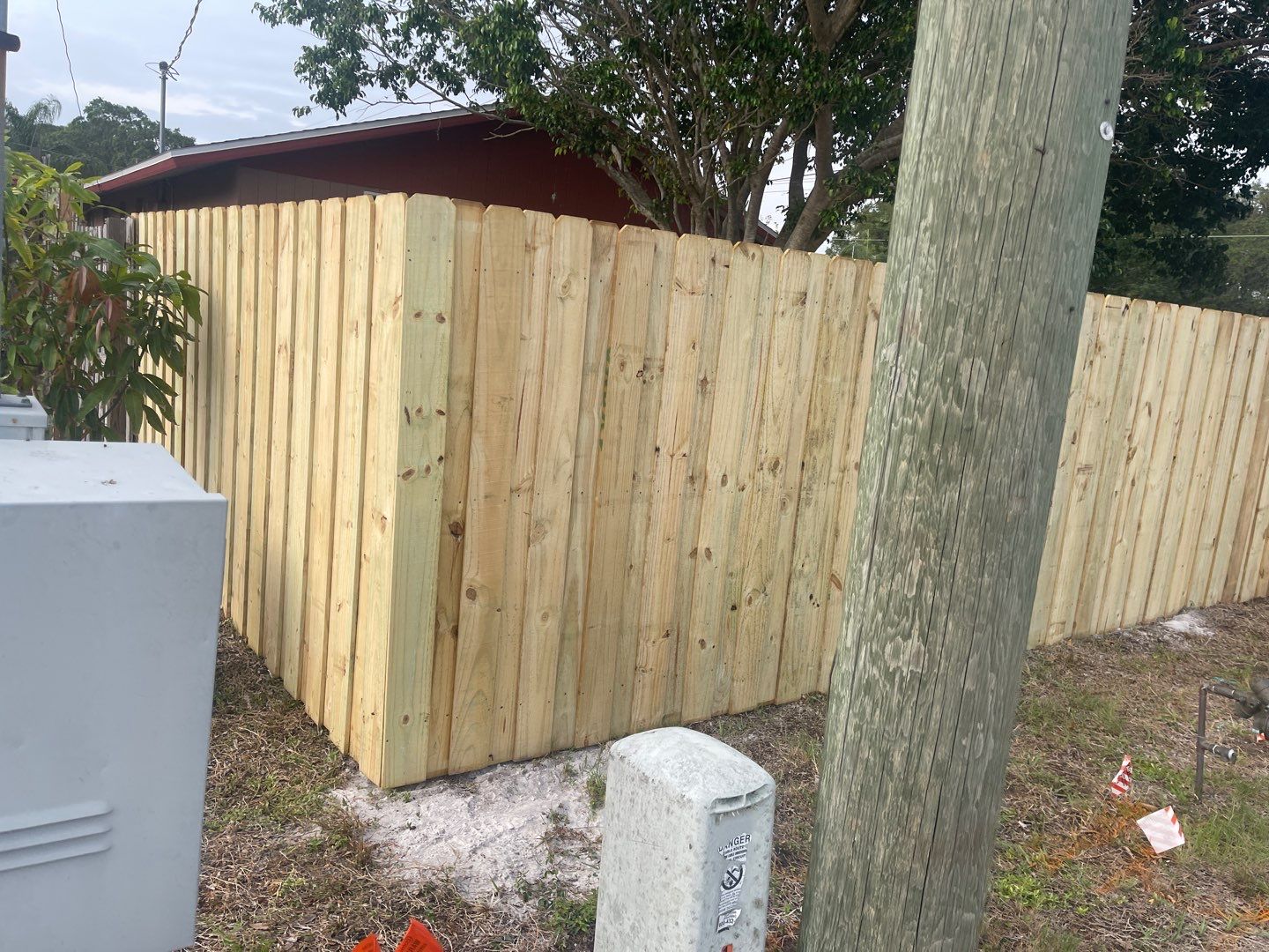 Nokomis, FL 6ft. Treated Board on Board Wood Fence  by Asap fence and gates, LLC
