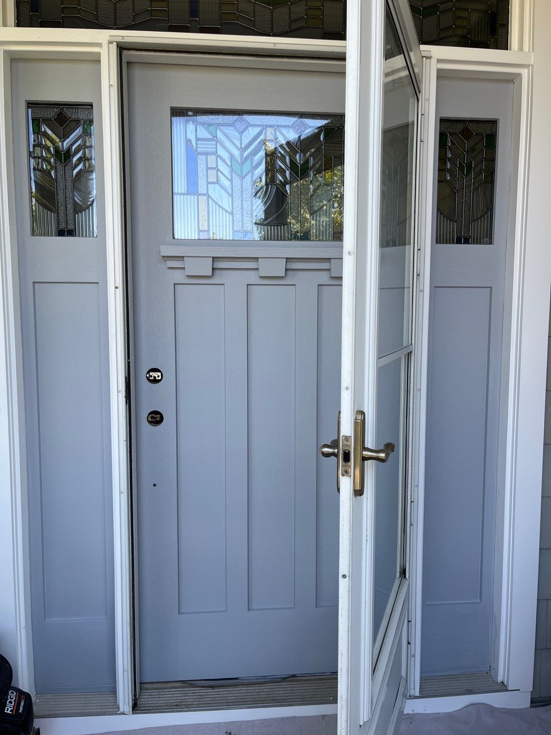 Craftsman Entry Door Restoration and Painting in Ocean City by FreshCoat Works LLC