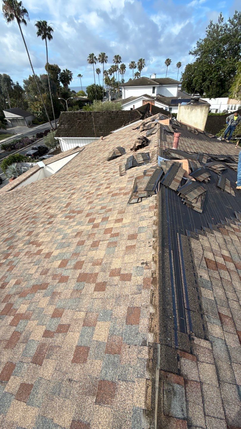 Complete Architectural Shingle Roof Replacement in San Clemente by Reliable Roofing San Diego Inc.