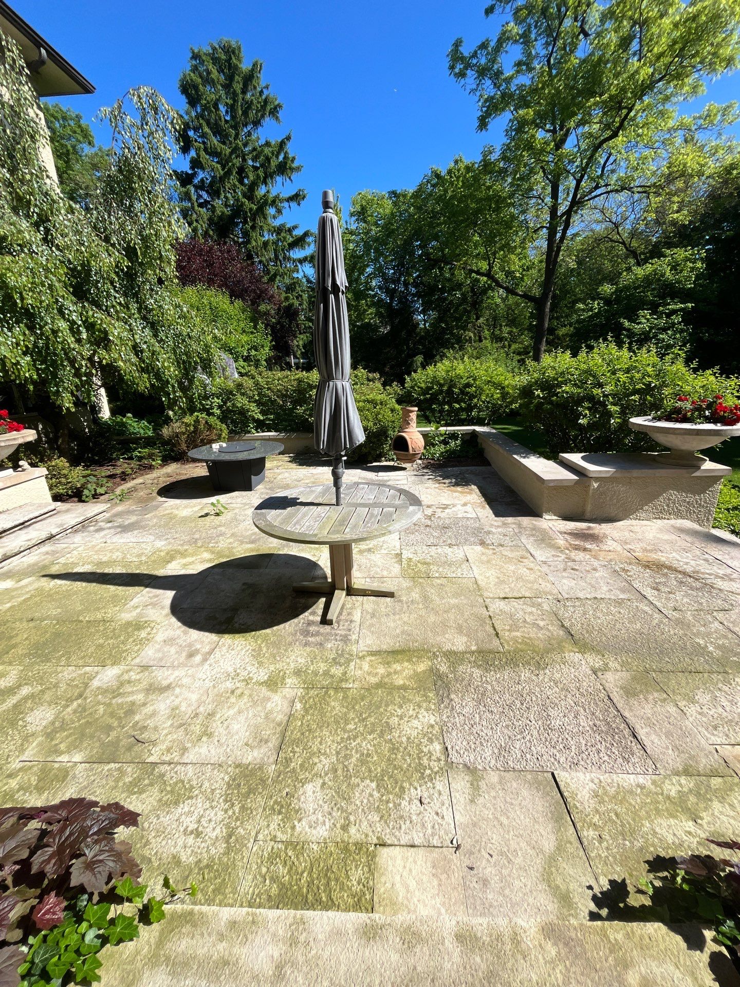 Natural Stone Surface Pressure Washing by Northern Power Washing LLC.