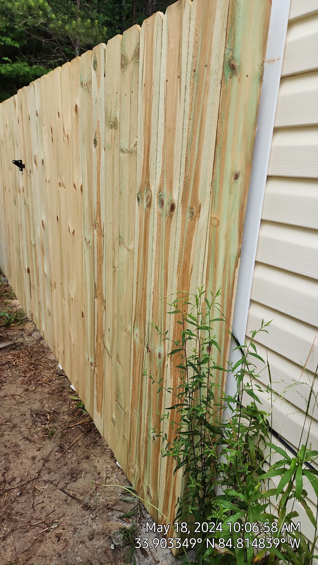Dogear Wood Privacy Fence by Titans of Timber Fence & Stain