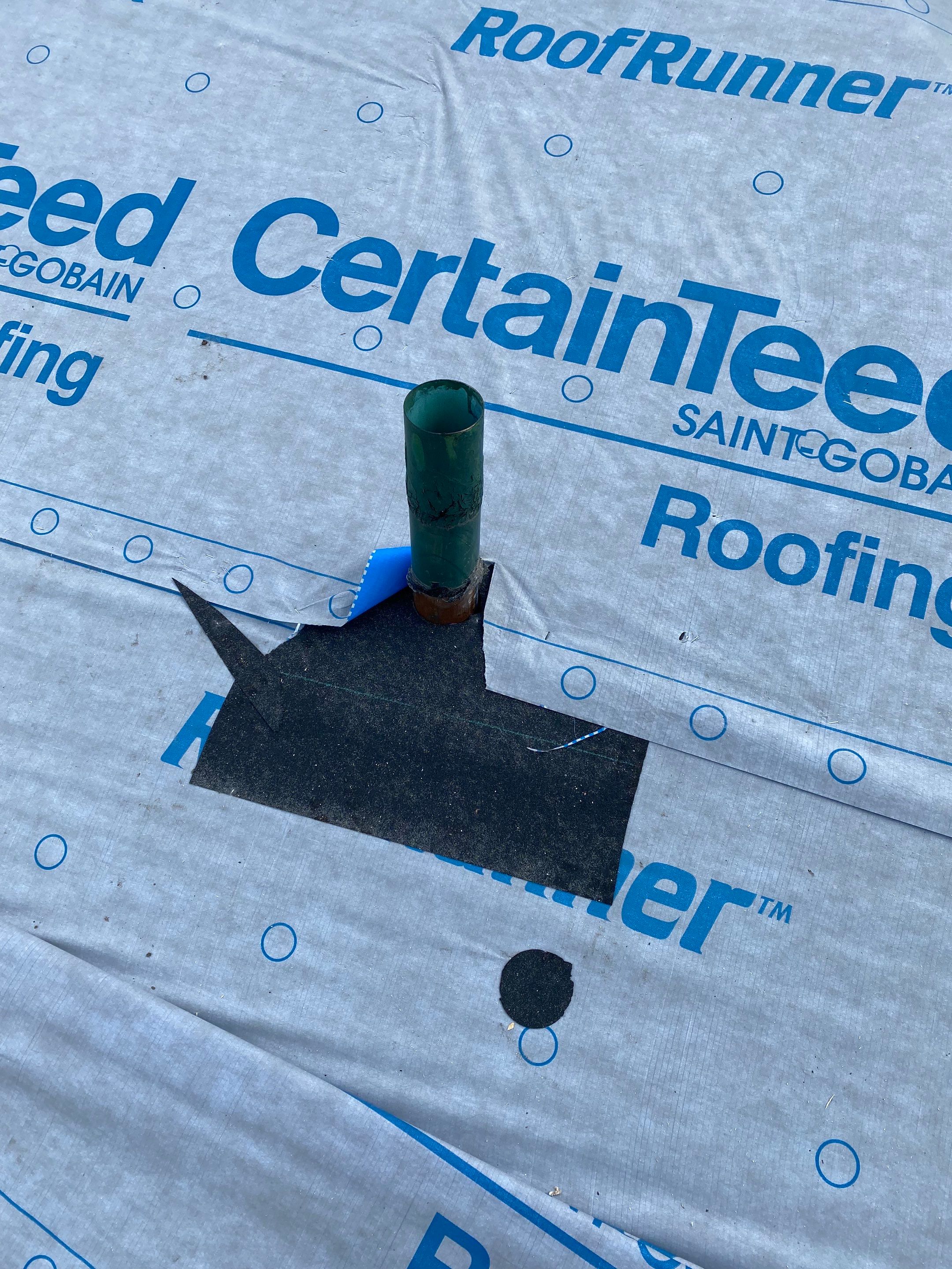 New Roof Installation using new OSB sheathing Certainteed Landmark Shingles by Best Exteriors Inc
