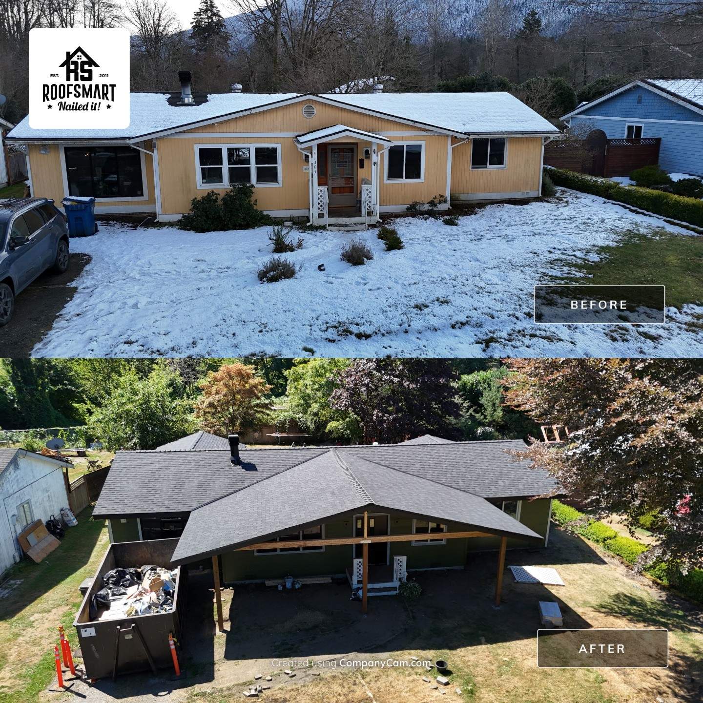 New Front Porch, Roof, Siding by RoofSmart
