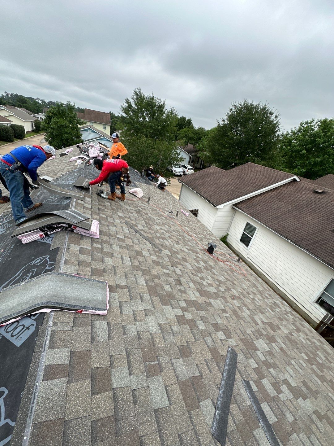 Residential Roofing Installation using Owen's Corning Duration (Lifetime) Shingles by Roof Repair Company