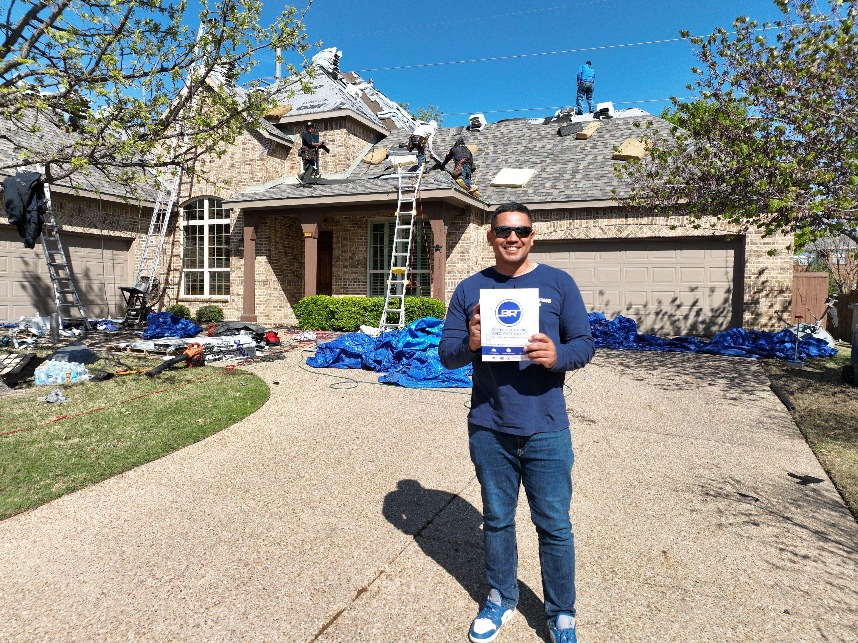 Residential Roofing Installation using Iko Dynasty by Becker Roofing and Exteriors