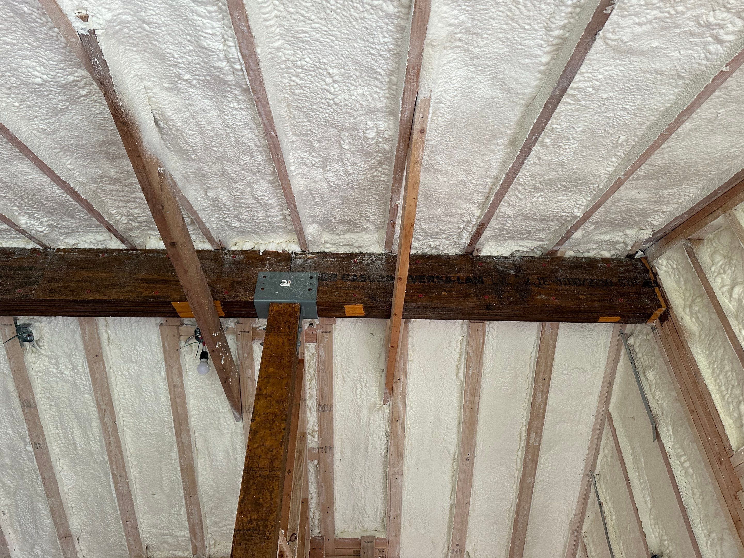 Attic Insulation using Closed Cell Spray Foam by NYS Foam & Energy