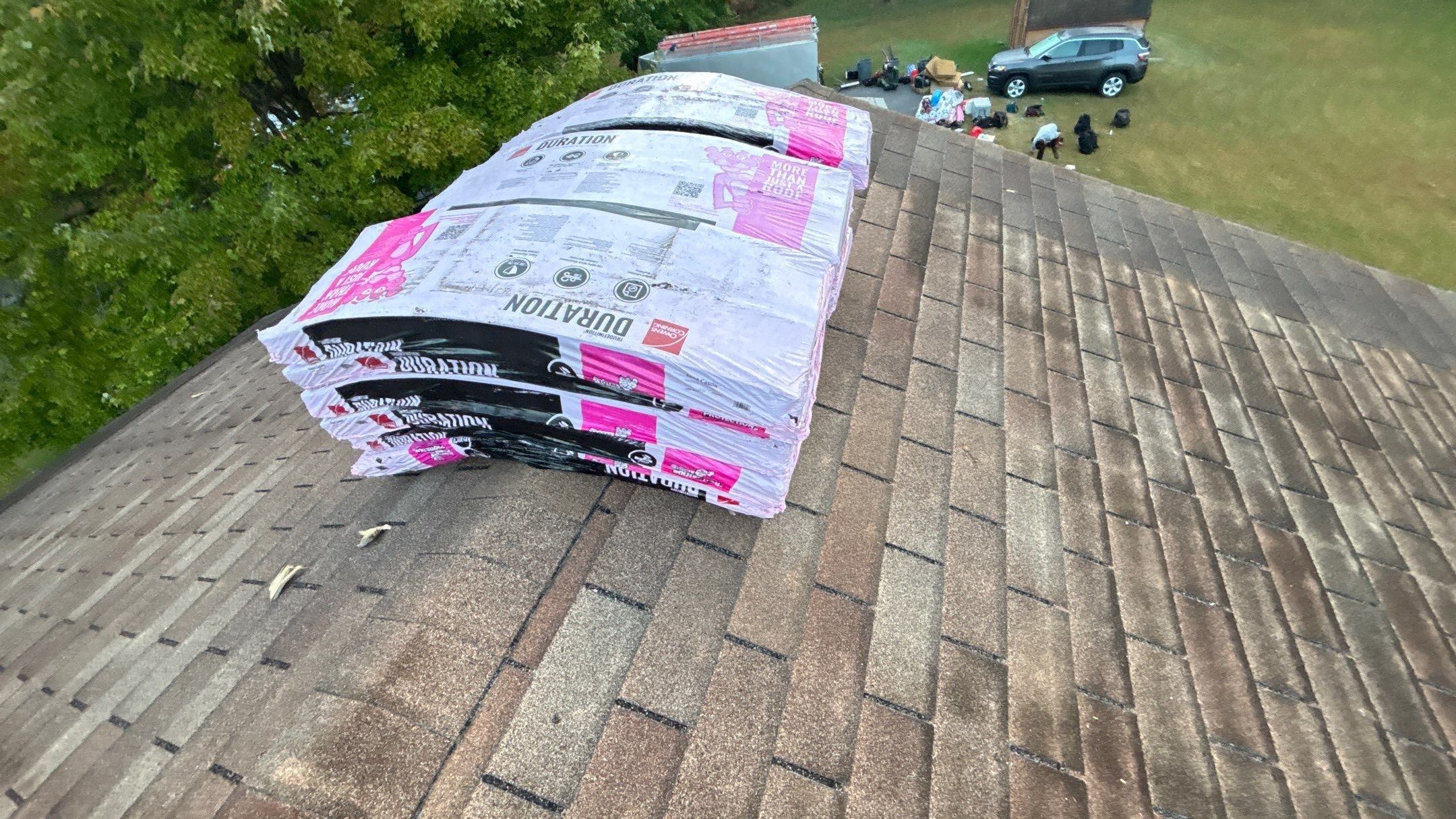 Roof Replacement using Owens Corning Sand Castle and Siding Replacement using Odyssey Plus D4" Wood Grain by 180 Contractors