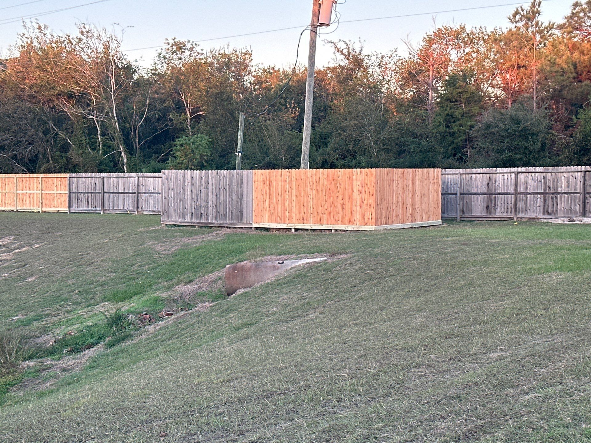Premium Commercial Fence Installation with Western Red Cedar Pickets, 3 Rails, and Deluxe Wood Gates" by Tim's Fences