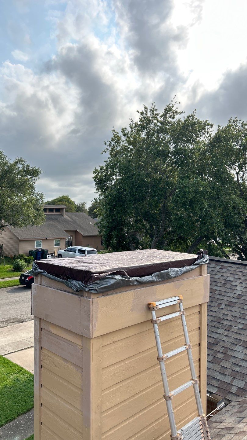 Chimney Cap & Chase Replacement using Galvanized Chimney Cap & Chase by Lighthouse Roofing