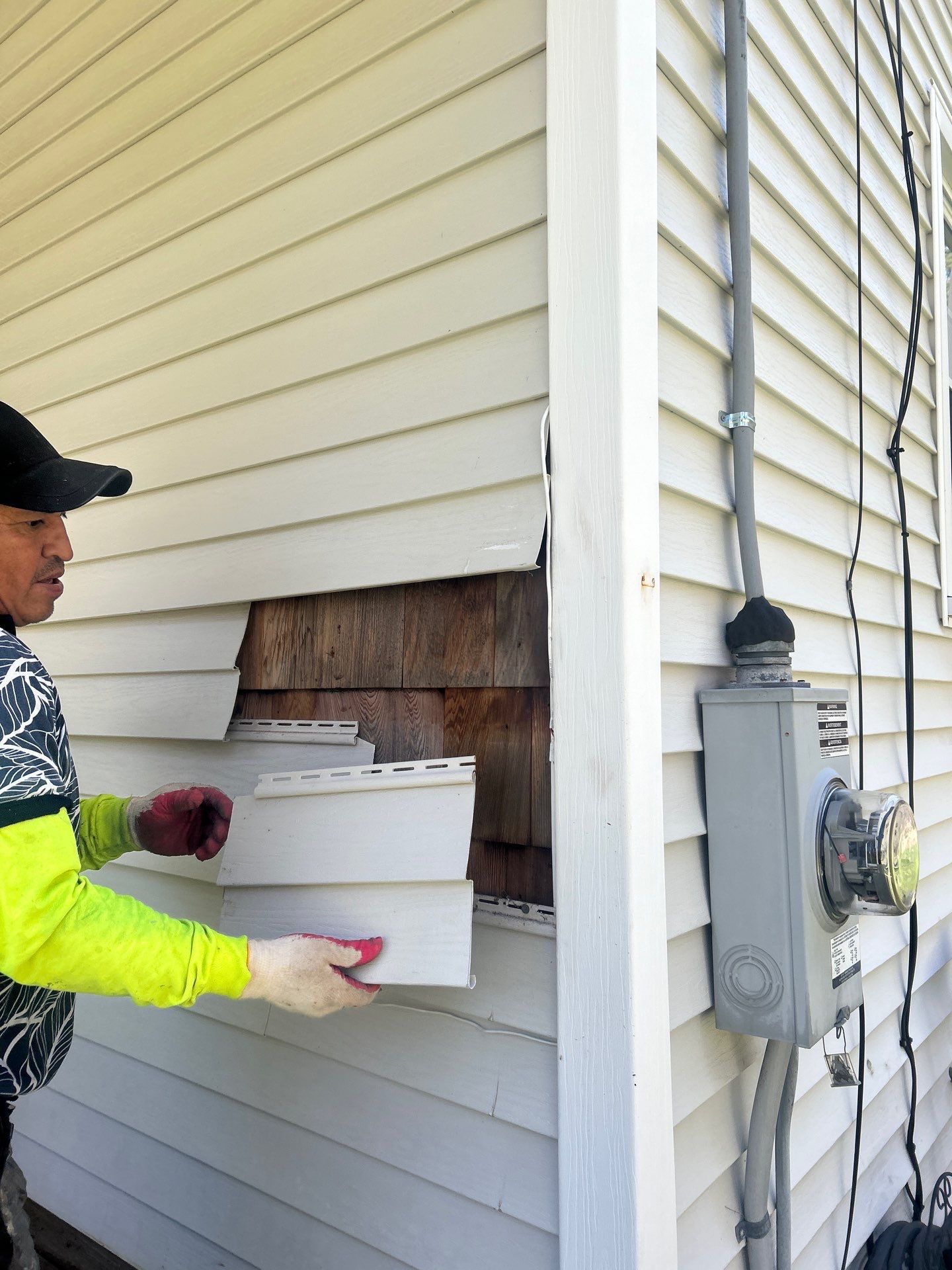 Vinyl Siding Repair with Spot Replacement by Mighty Dog Roofing of Greater Middlesex County