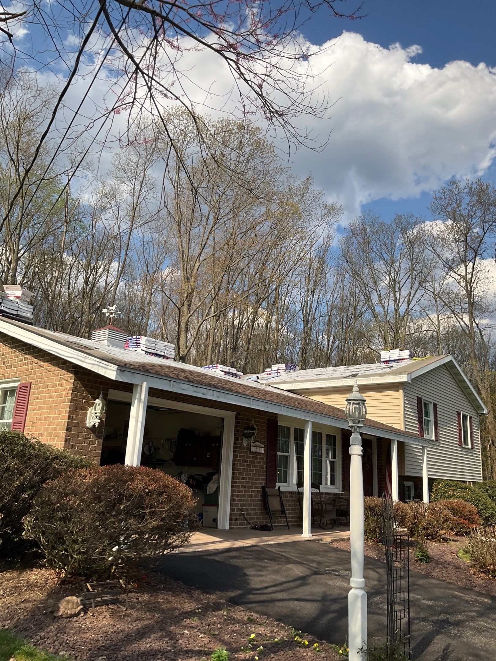 GAF Timberline Shingle Replacement and Porch Roof Construction in Tower City by Esh Builders