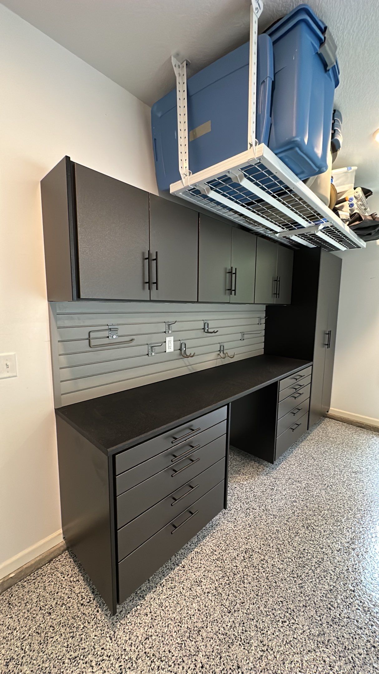 Will W. got his dream garage with a Banner Garage Floor and Cabinets  by Banner Garage