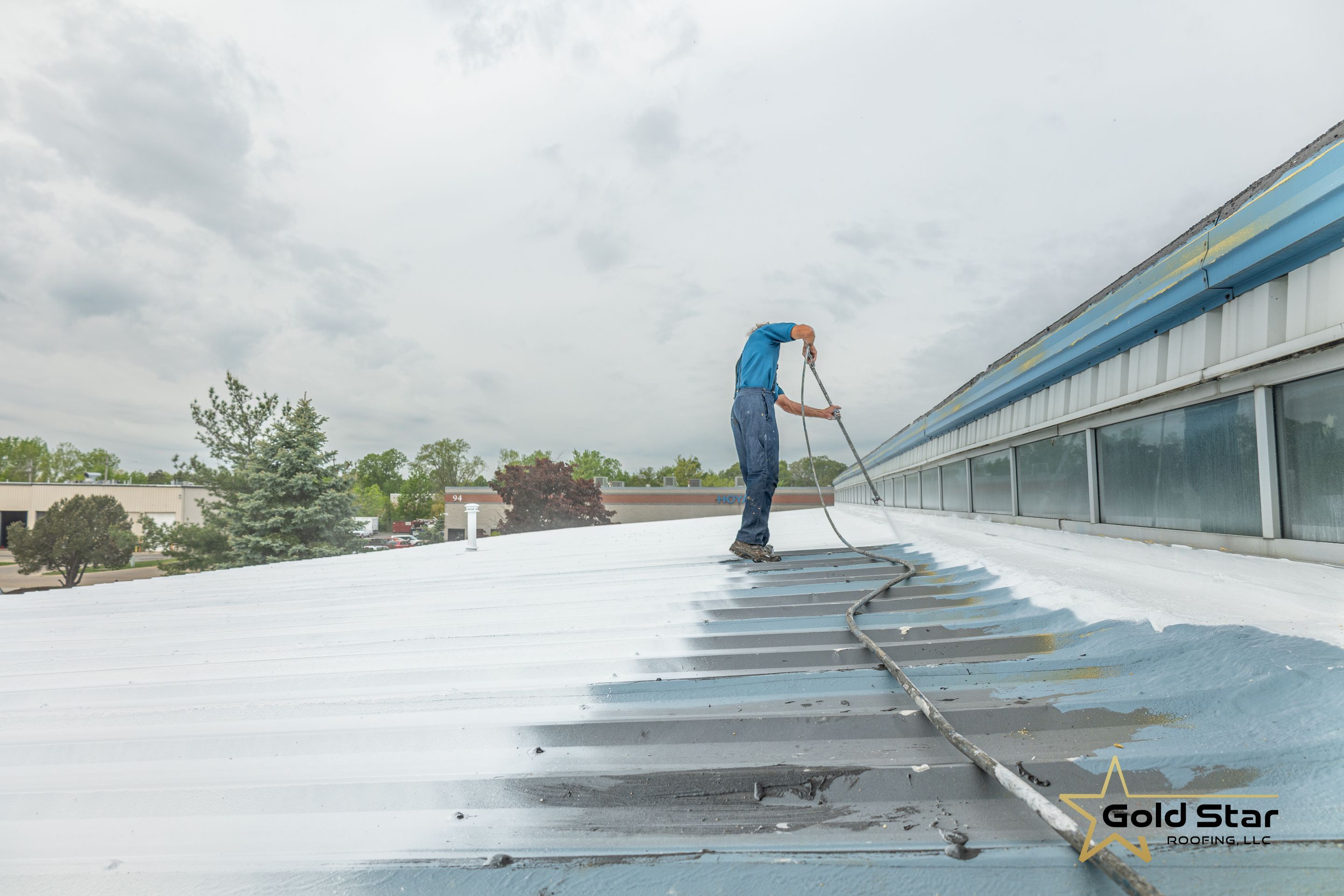 Berea Ohio Metal Roof Coating by Gold Star Roofing LLC 