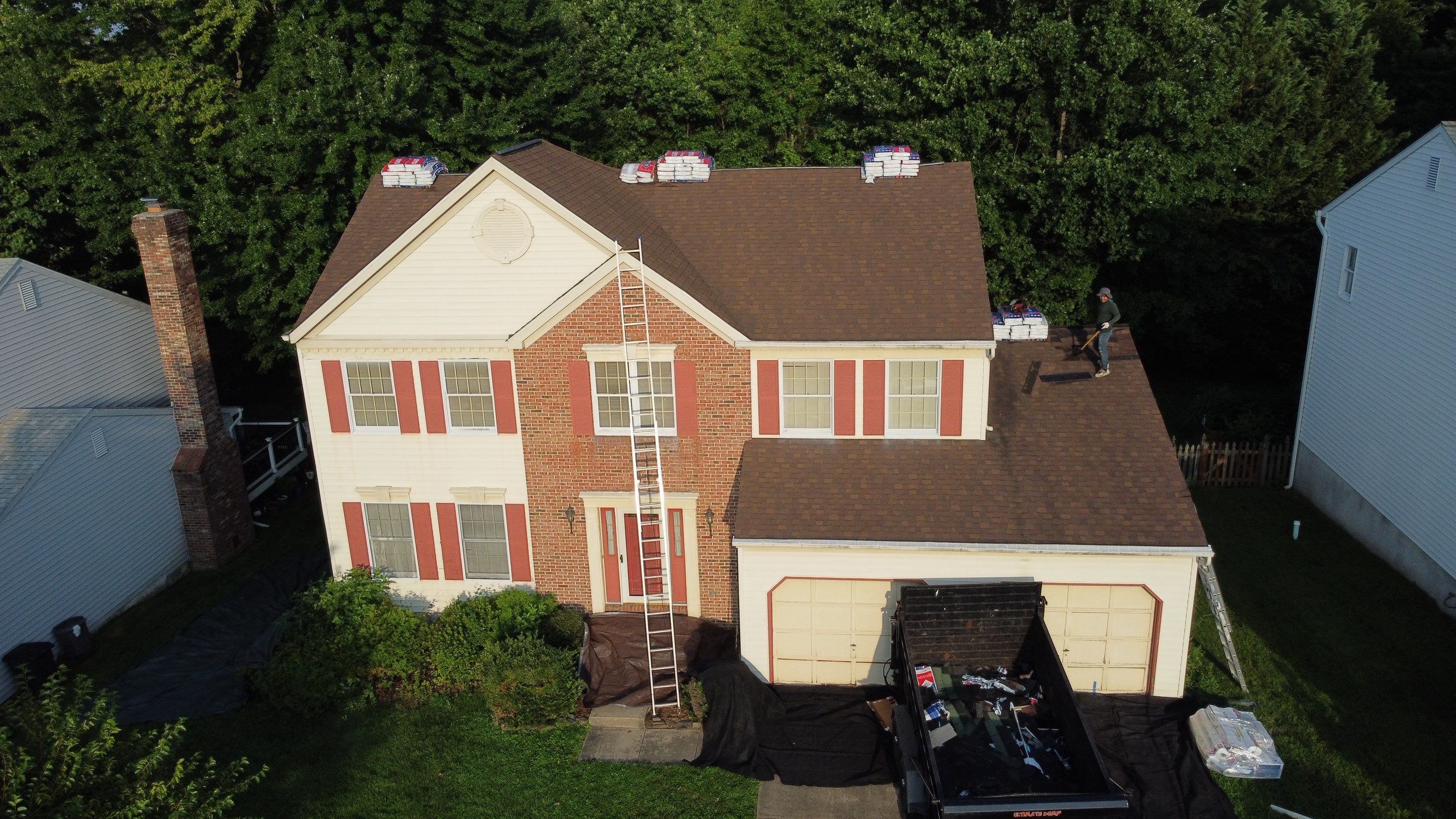 Residential Roofing Installation using GAF Timberline HDZ by Matter Roofing & Construction