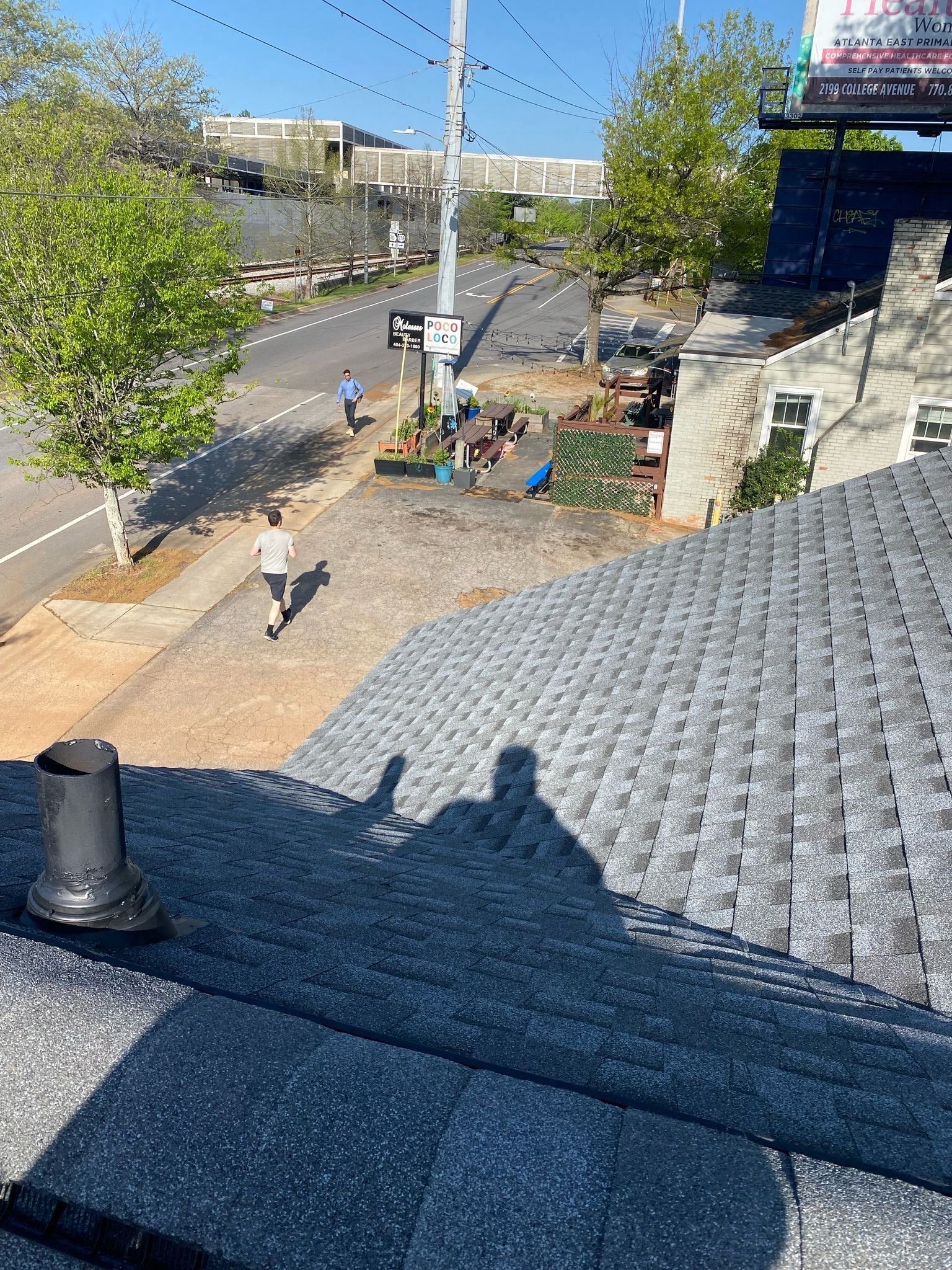 Commercial Roofing Installation using GAF HDZ Architectural Asphalt Shingles | Kirkwood, Atlanta, GA by Mosaic Roofing Company