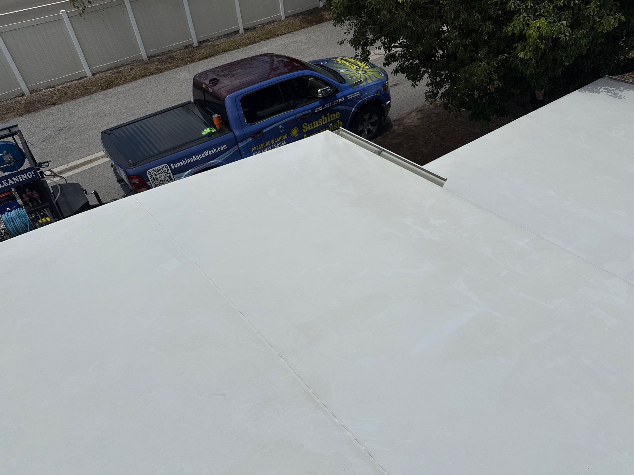 TPO Roof Cleaning in Shadow Brook Mobile Home Park – Palmetto, FL by Sunshine AquaWash