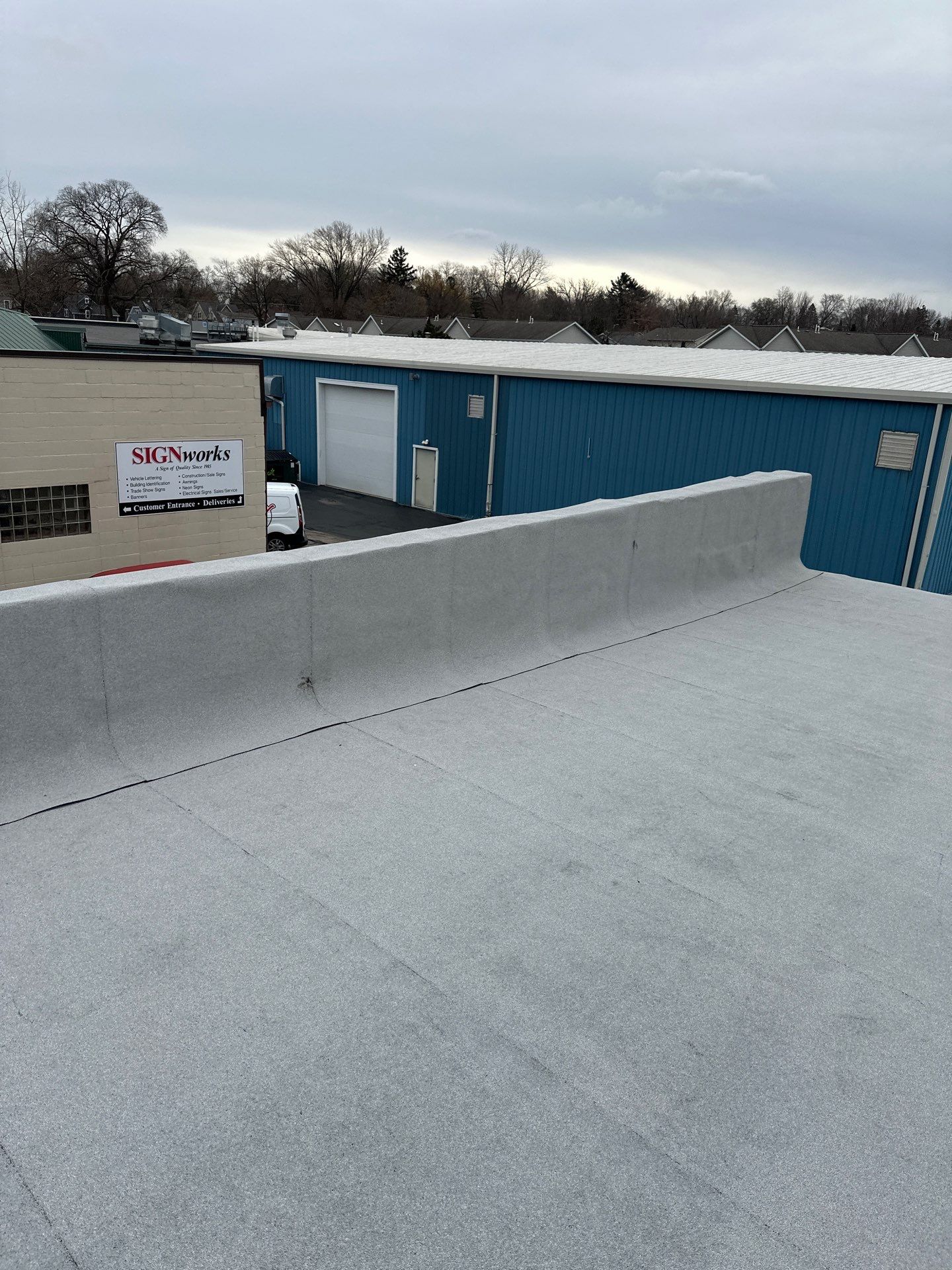 Commercial Roofing using Certainteed Flintastic Self Adhered by Stendahl Services