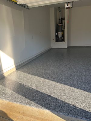 Garage Floor Coating using Wombat