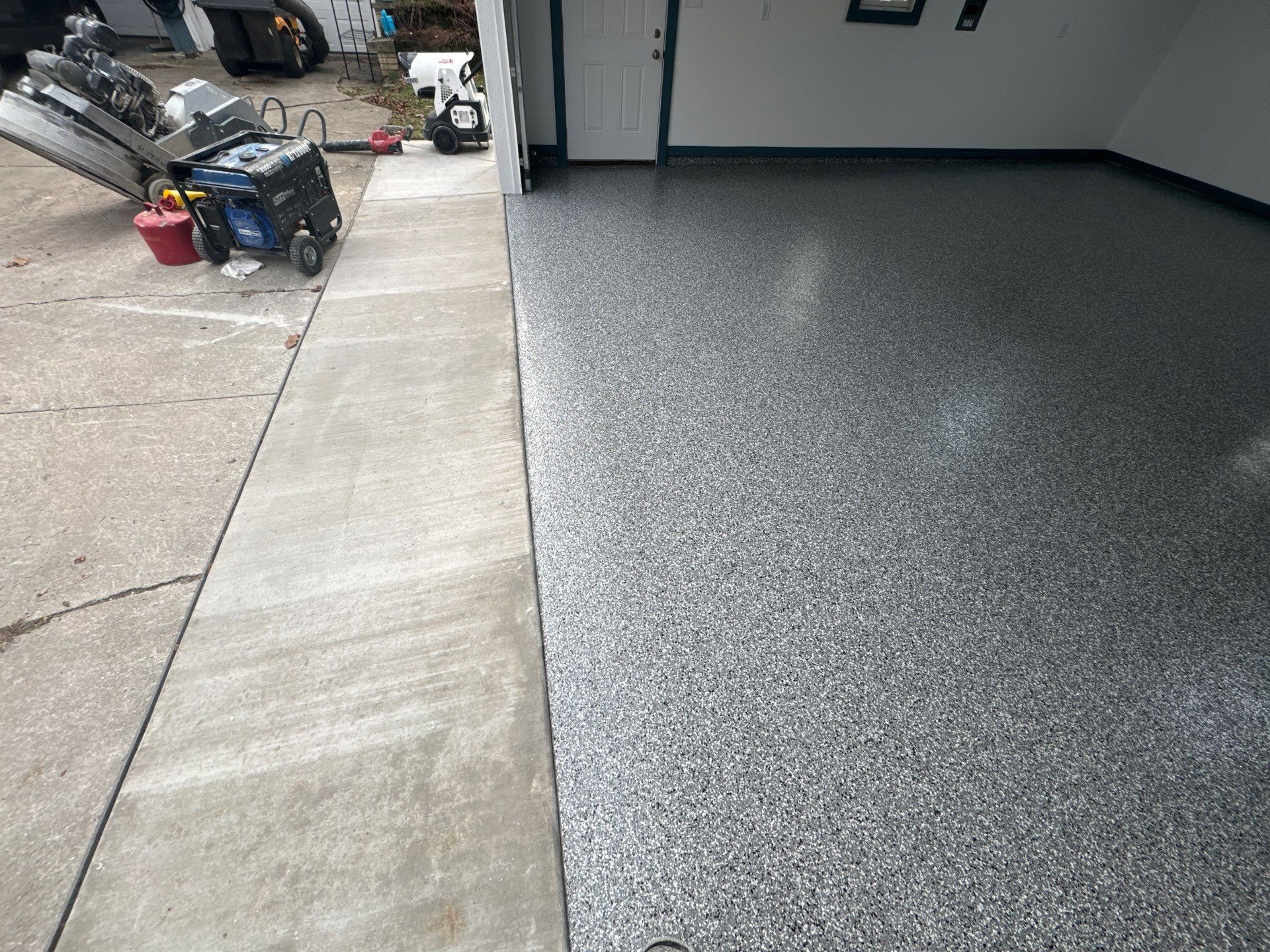 Nightfall Flake Garage Floor  by Level 10 Coatings
