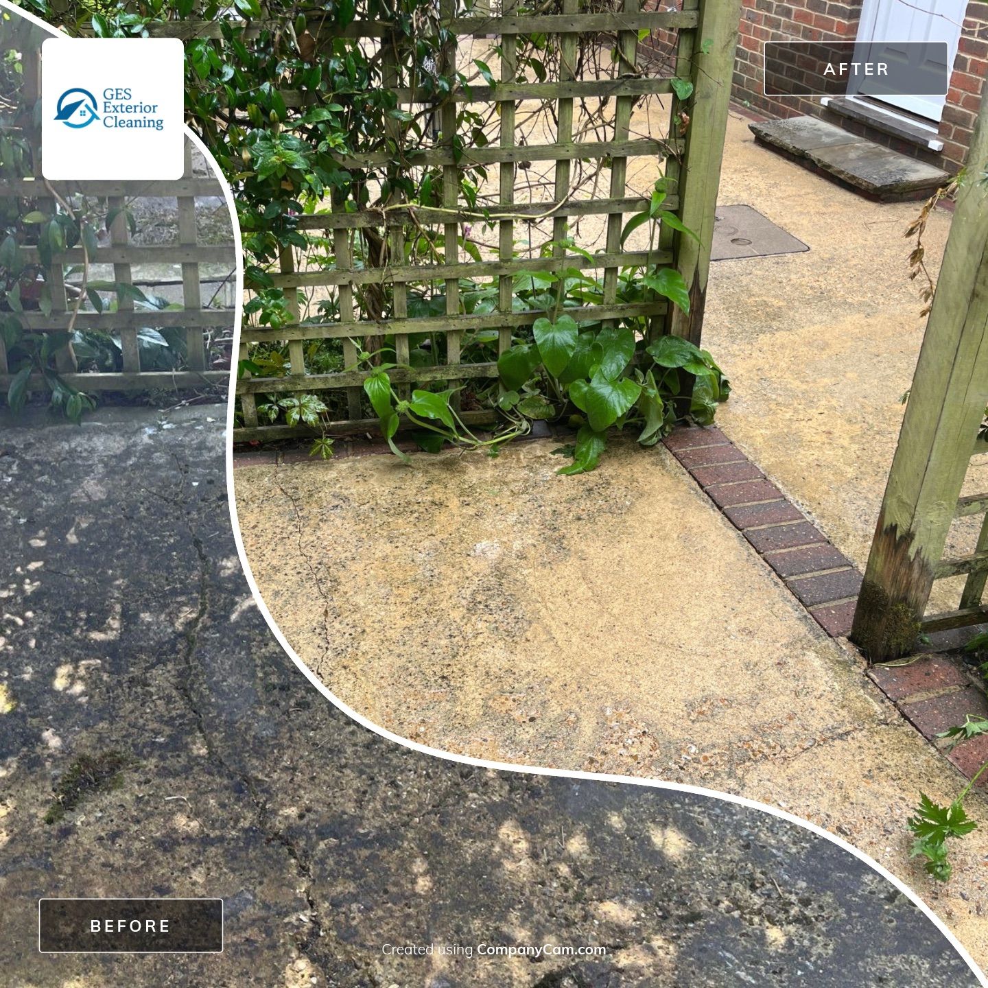 Patio Clean using 18inch Whirlaway FSC by Ges Exterior Cleaning ltd