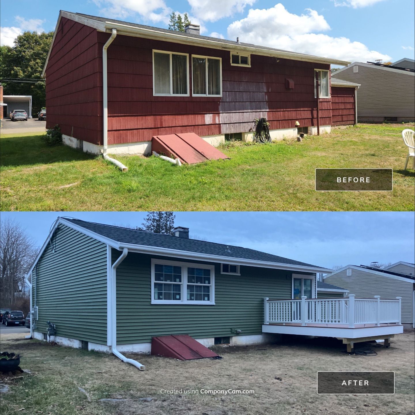 Beautiful Siding Transformation with Cert. Monogram D/4 Clapboard, Olive Grove by DiGiorgi Roofing and Siding Inc