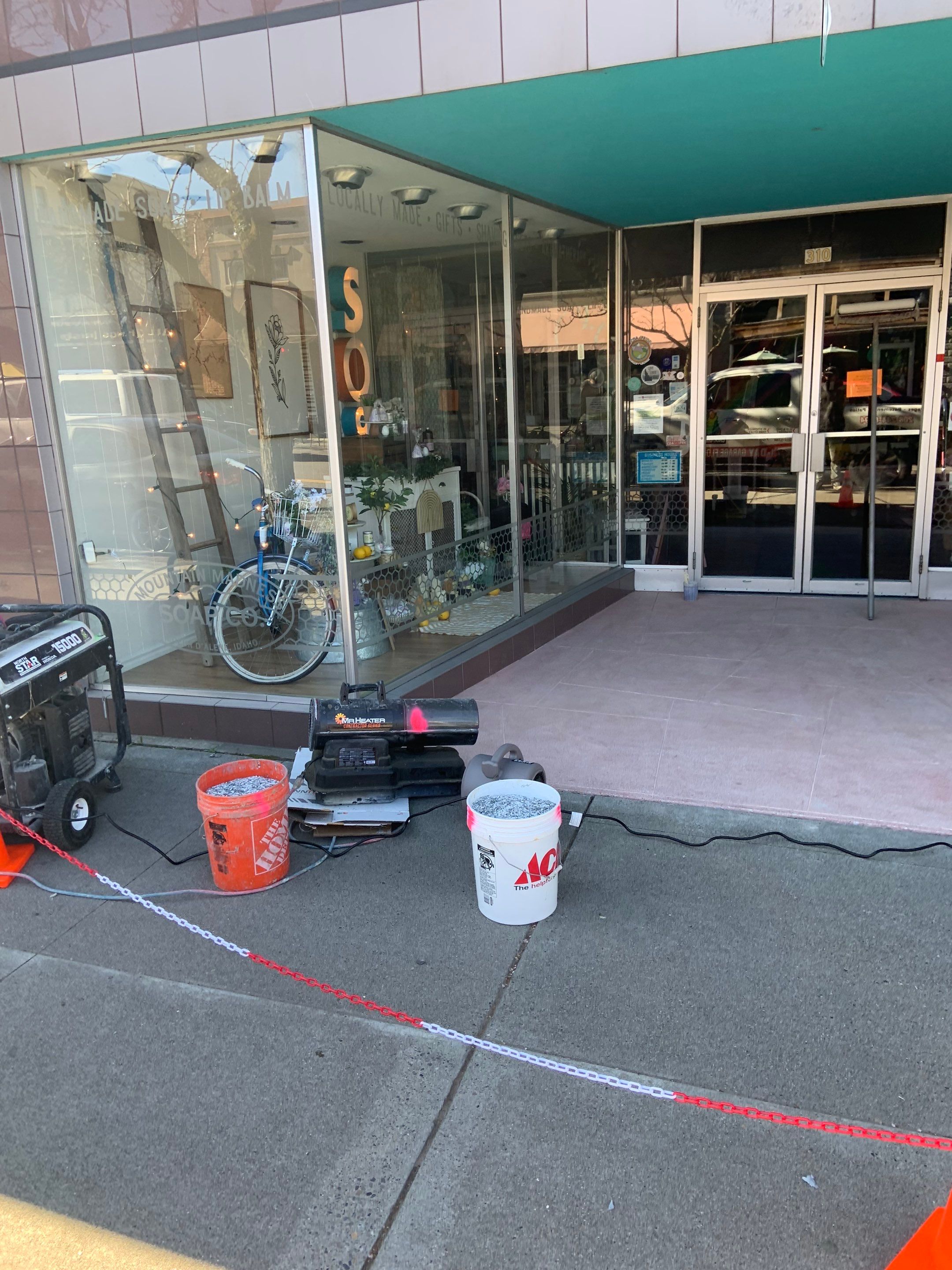 Commercial Floor Transformation using Slate Stone by Croc Coatings, LLC