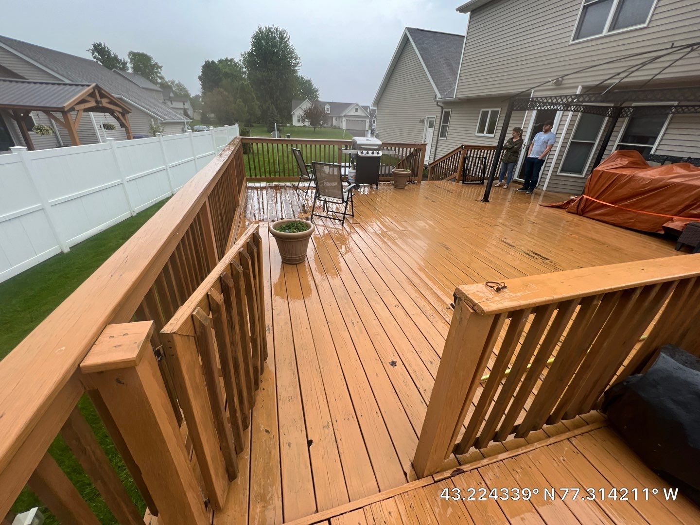 Oxford slate stamped concrete patio  by NG Masonry & Construction LLC