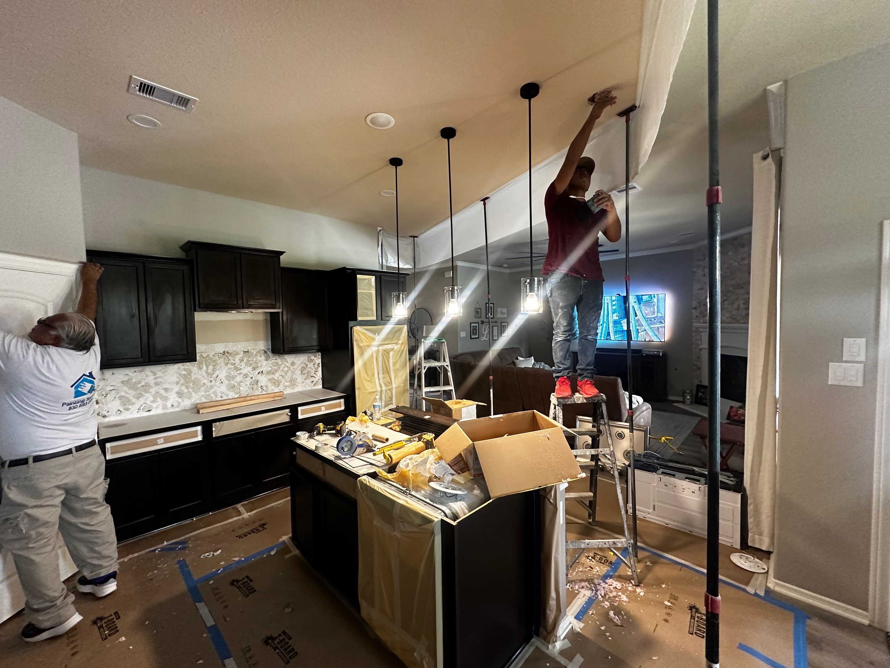 Kitchen Remodel and Outdoor Fireplace in Tomball, TX by SophAlx LLC