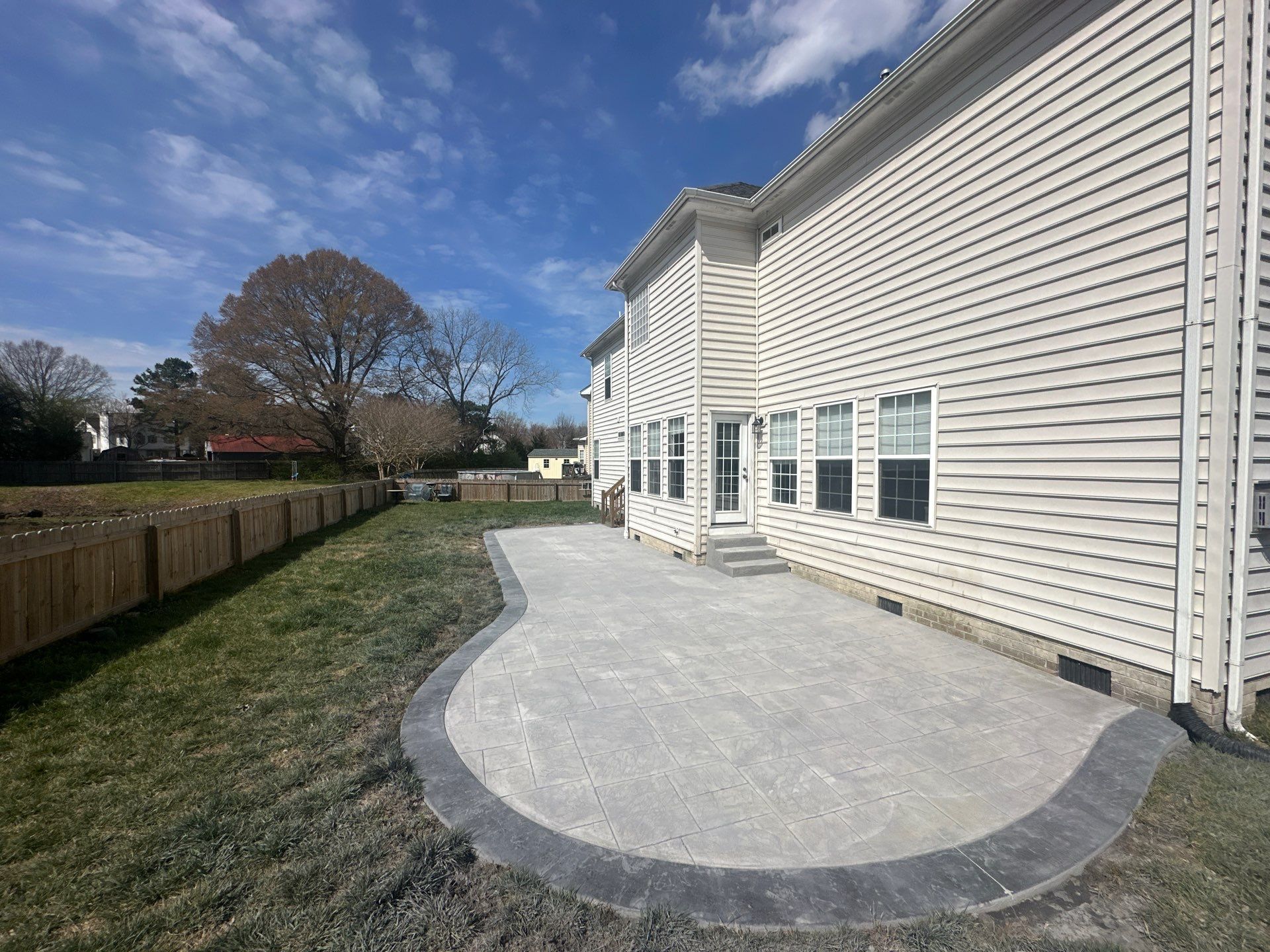 Project in Virginia Beach by Sam The Concrete Man Virginia Beach